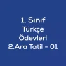 1.sınıf ara tatil türkçe ödevi – (2.dönem – 01)